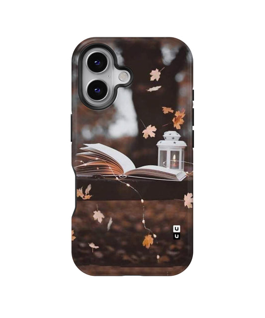 Book and Fall Leaves MagSafe Bumper Case