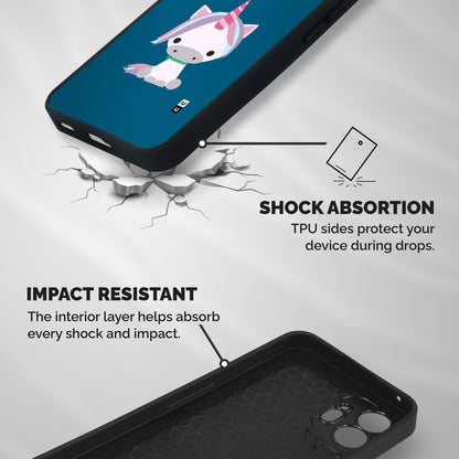 Born Wild Unicorn Shockproof Hybrid Protection (Metal + TPU) Back Case Cover