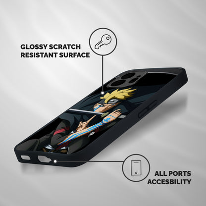 Boruto Uzumaki Stance Shockproof Hybrid Protection (Metal + TPU) Back Case Cover