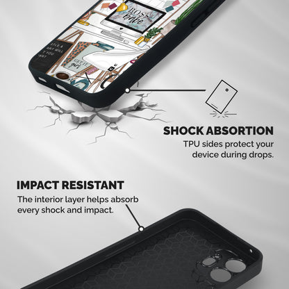 Boss Babe Shockproof Hybrid Protection (Metal + TPU) Back Case Cover