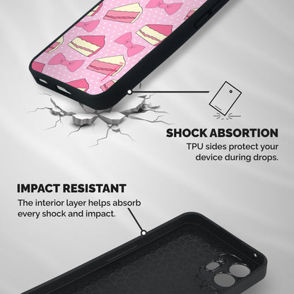 Bow Cake Shockproof Hybrid Protection (Metal + TPU) Back Case Cover