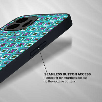 Boxes Tiny Pattern Shockproof Hybrid Protection (Metal + TPU) Back Case Cover