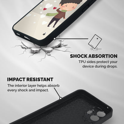 Boy in love Shockproof Hybrid Protection (Metal + TPU) Back Case Cover