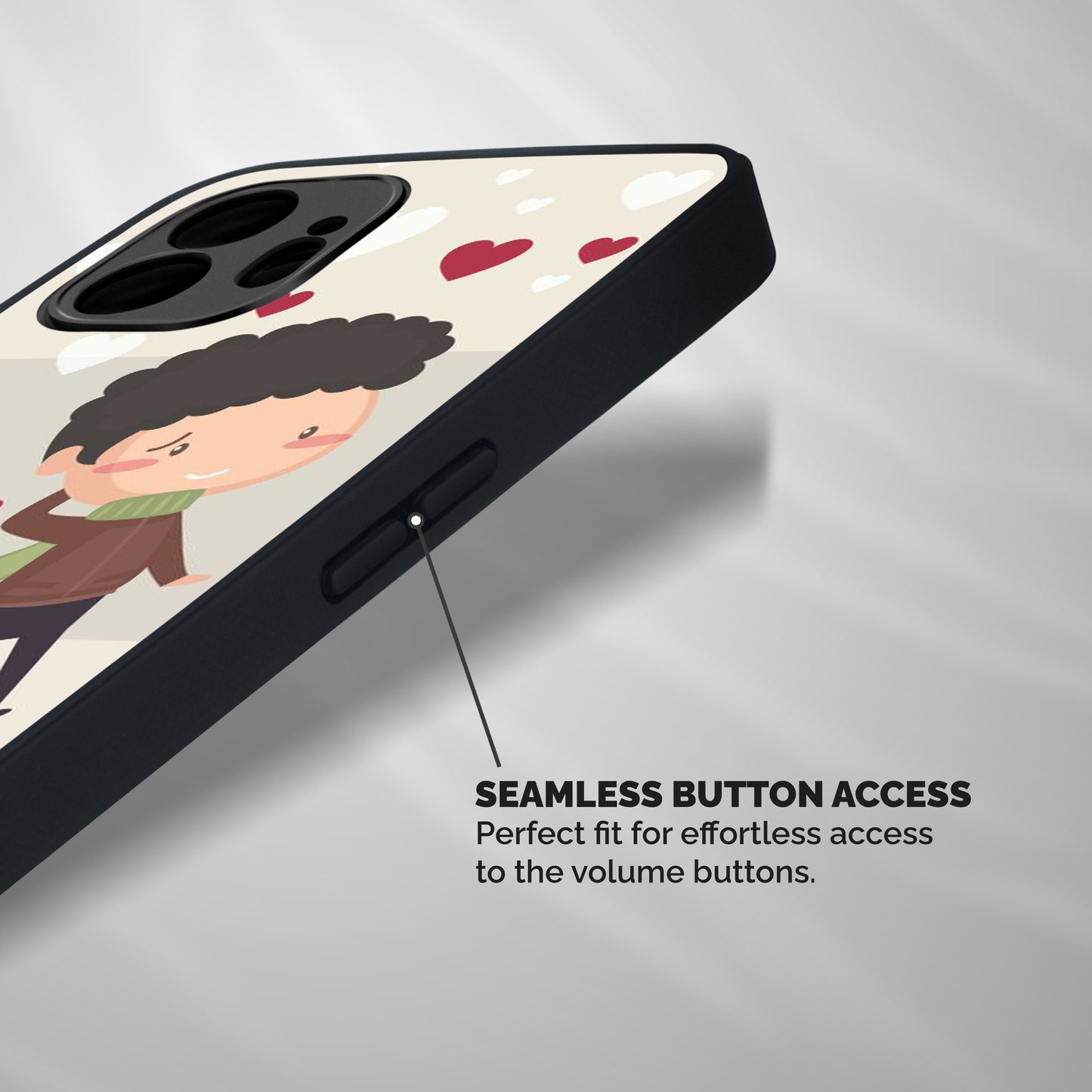 Boy in love Shockproof Hybrid Protection (Metal + TPU) Back Case Cover