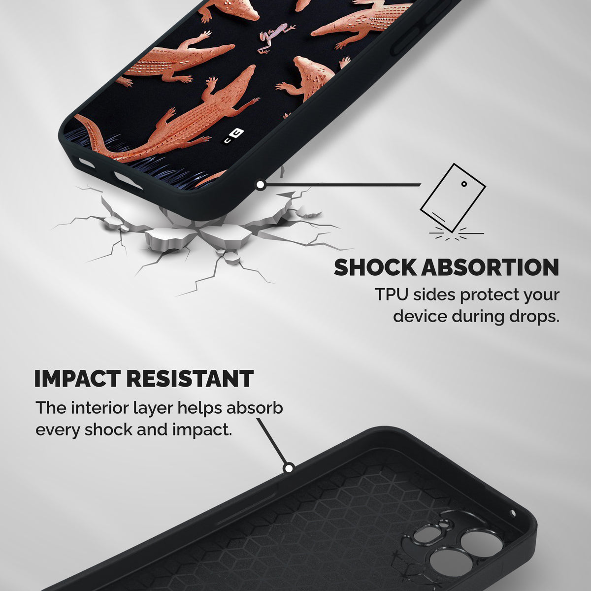 Brave Frog Shockproof Hybrid Protection (Metal + TPU) Back Case Cover