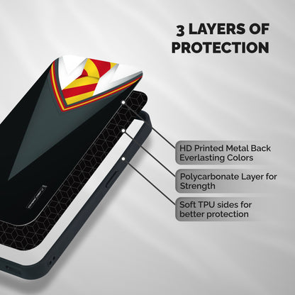 Brave Heart Shockproof Hybrid Protection (Metal + TPU) Back Case Cover