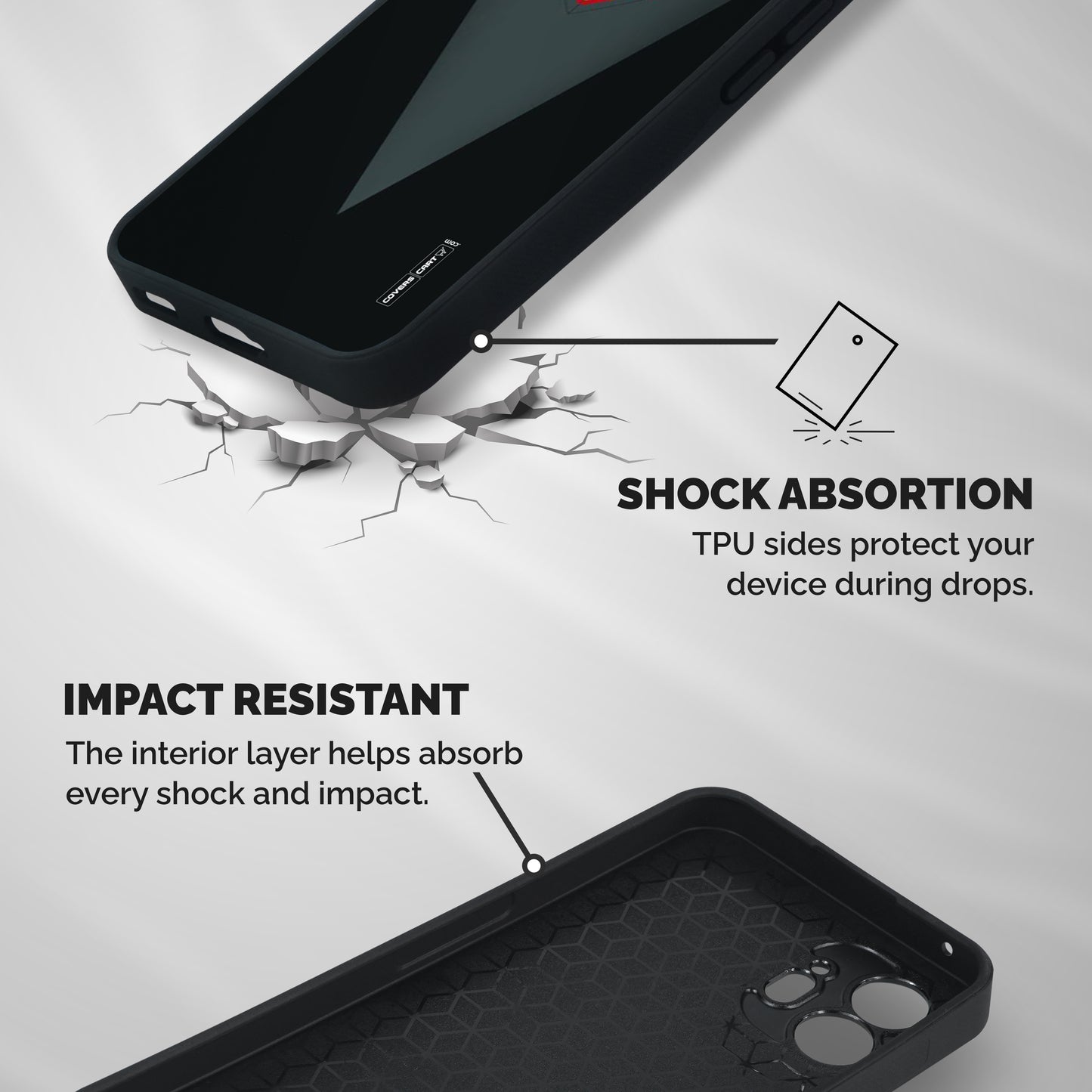 Brave Heart Shockproof Hybrid Protection (Metal + TPU) Back Case Cover