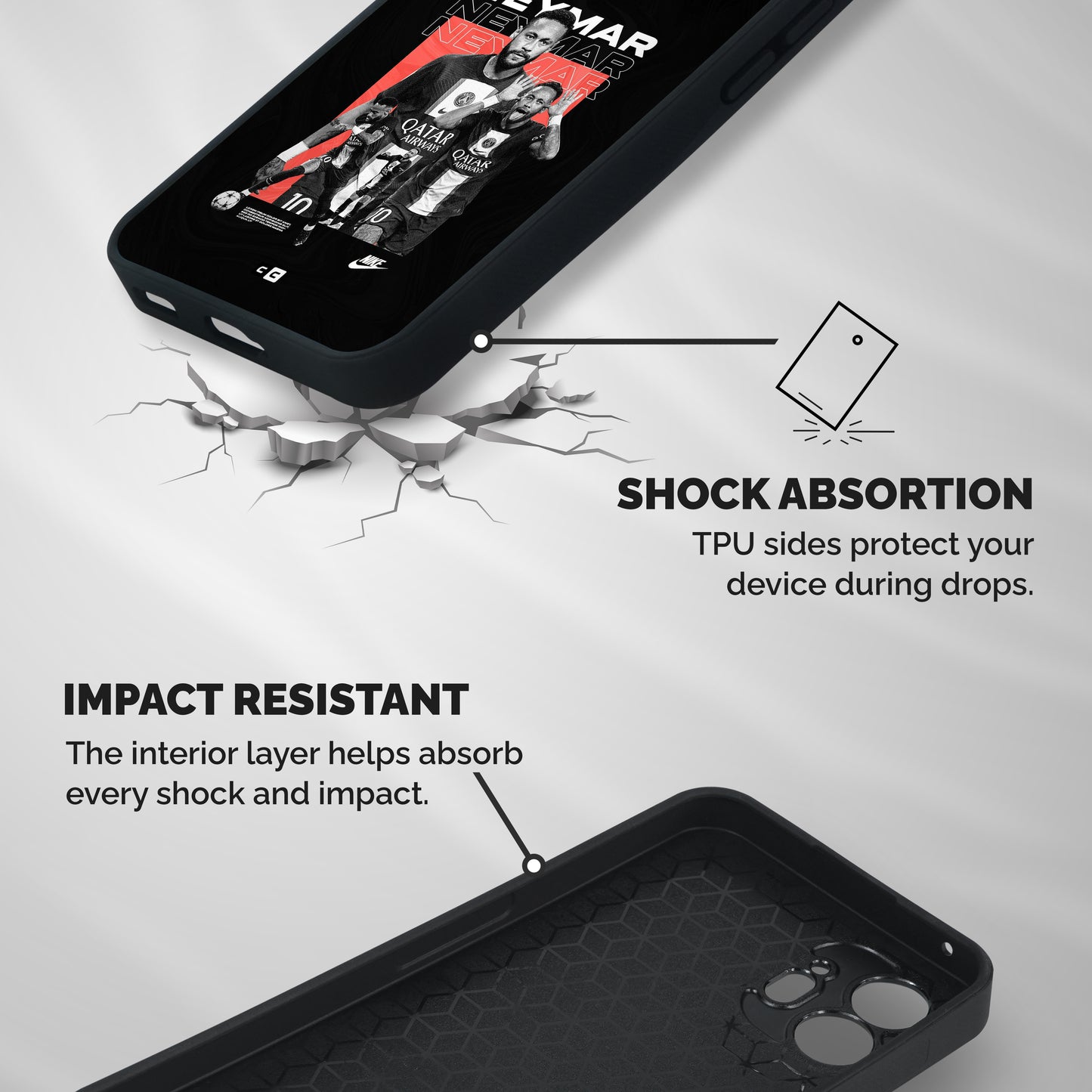 Brazilian Brilliance Shockproof Hybrid Protection (Metal + TPU) Back Case Cover