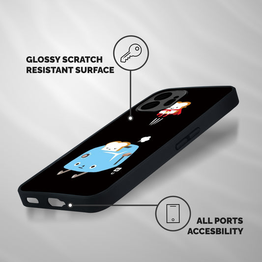Bread Toast Shockproof Hybrid Protection (Metal + TPU) Back Case Cover