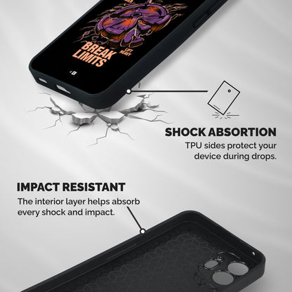 Break Limits Shockproof Hybrid Protection (Metal + TPU) Back Case Cover