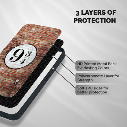 Brick Bang Shockproof Hybrid Protection (Metal + TPU) Back Case Cover