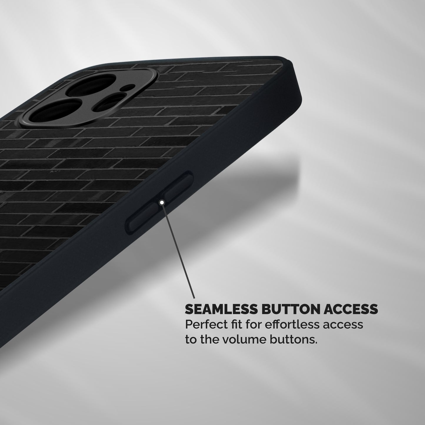 Brick Wall Shockproof Hybrid Protection (Metal + TPU) Back Case Cover