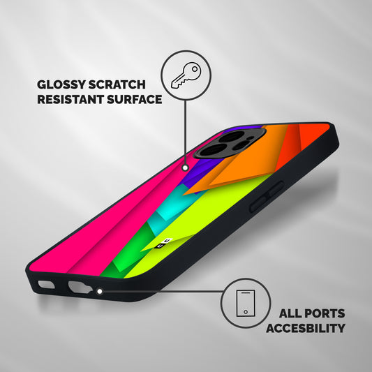 Bring In Colors Shockproof Hybrid Protection (Metal + TPU) Back Case Cover