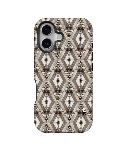 Brown Abstract Design MagSafe Bumper Case