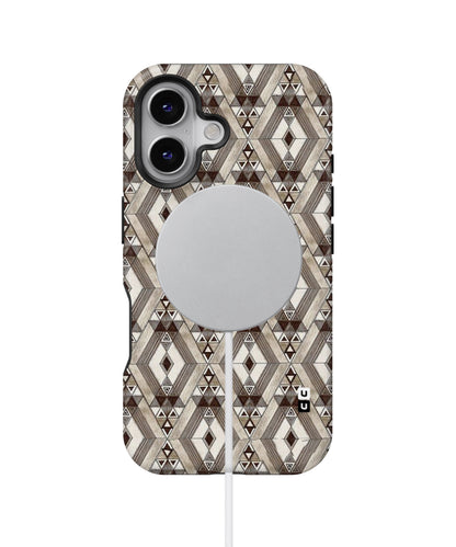 Brown Abstract Design MagSafe Bumper Case