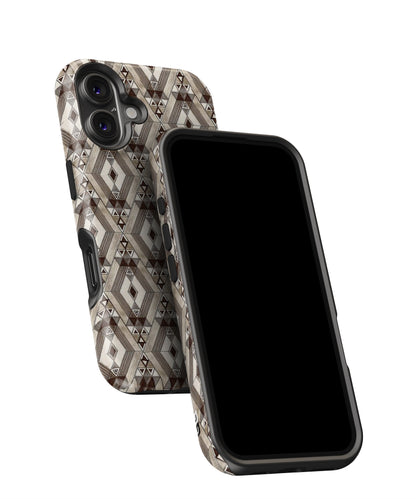 Brown Abstract Design MagSafe Bumper Case