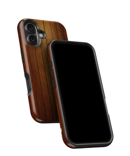 Brown Wood Design MagSafe Bumper Case