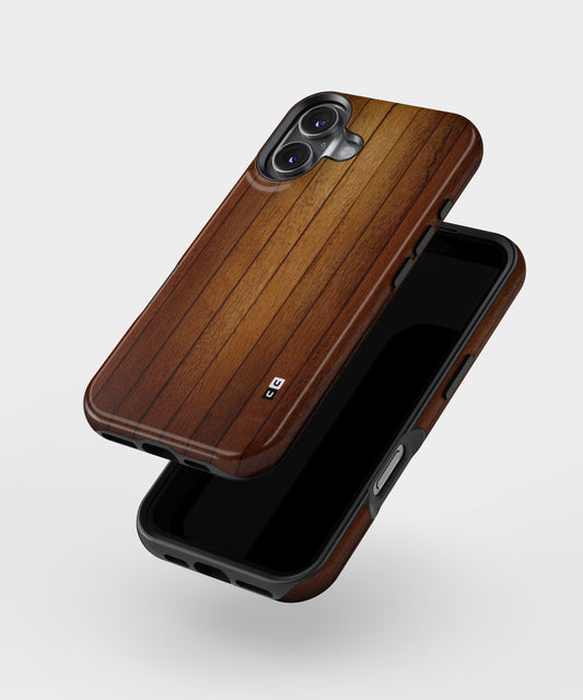 Brown Wood Design MagSafe Bumper Case