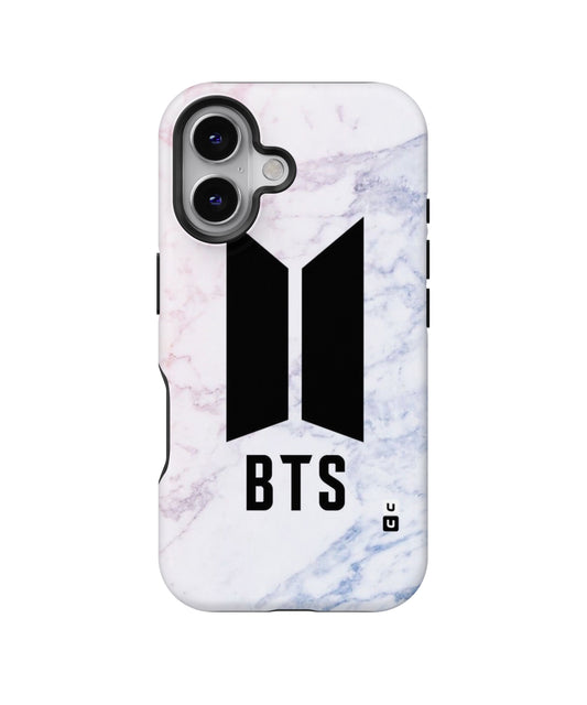 Bts Logo Marble Print MagSafe Bumper Case