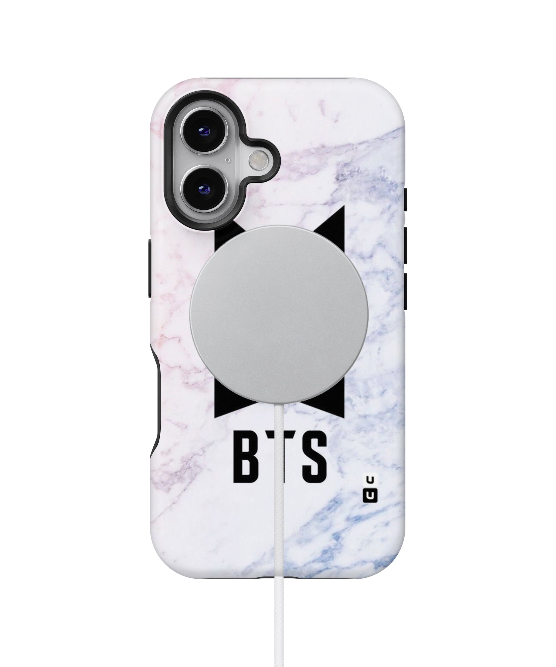 Bts Logo Marble Print MagSafe Bumper Case