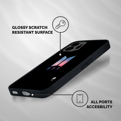 BTS Logo Sky Shockproof Hybrid Protection (Metal + TPU) Back Case Cover