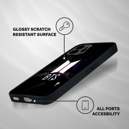 BTS Night Sky Shockproof Hybrid Protection (Metal + TPU) Back Case Cover