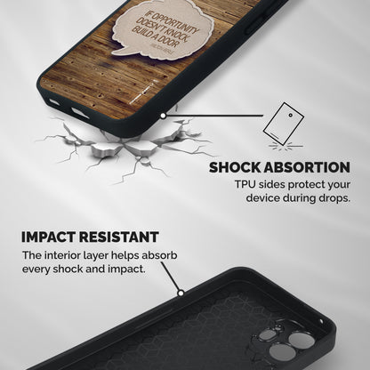 Build Your Door Shockproof Hybrid Protection (Metal + TPU) Back Case Cover
