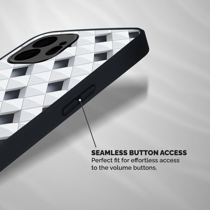 Building Pattern Shockproof Hybrid Protection (Metal + TPU) Back Case Cover