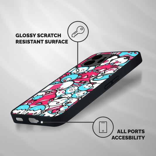 Bunny Quirk Shockproof Hybrid Protection (Metal + TPU) Back Case Cover