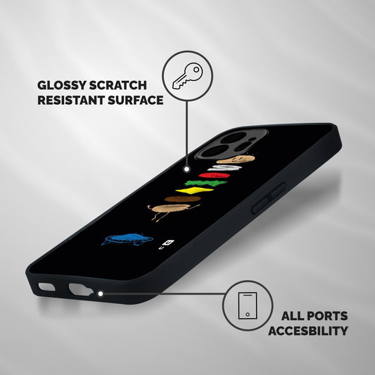 Burger Jump Shockproof Hybrid Protection (Metal + TPU) Back Case Cover