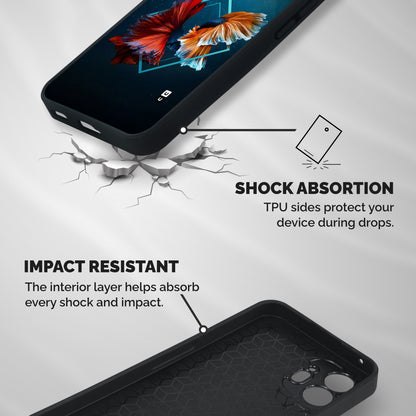 Butterfly Diamond Design Shockproof Hybrid Protection (Metal + TPU) Back Case Cover