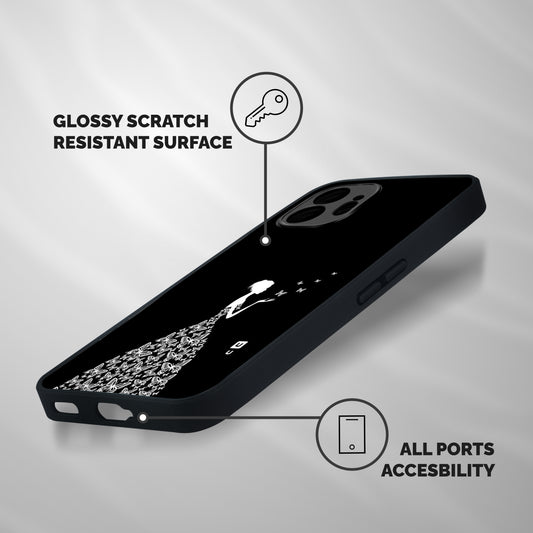 Butterfly Dress Shockproof Hybrid Protection (Metal + TPU) Back Case Cover