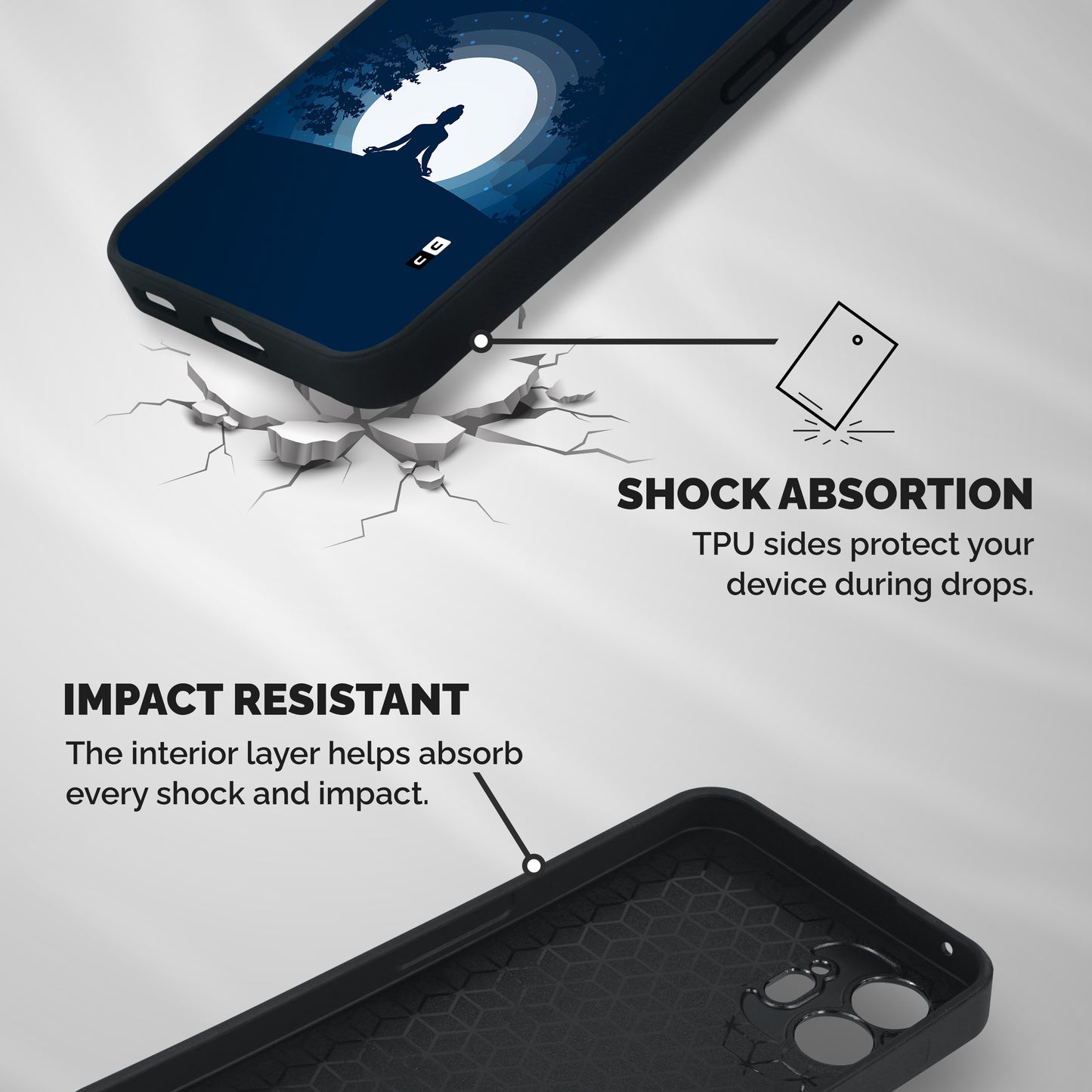 Calm Meditation Shockproof Hybrid Protection (Metal + TPU) Back Case Cover
