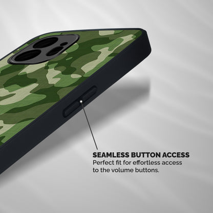 Camouflage Pattern Art Shockproof Hybrid Protection (Metal + TPU) Back Case Cover