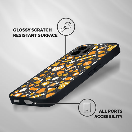 Candies Pattern Shockproof Hybrid Protection (Metal + TPU) Back Case Cover