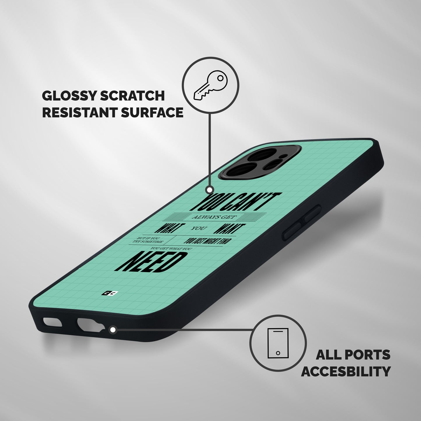 Cant Always Get Shockproof Hybrid Protection (Metal + TPU) Back Case Cover