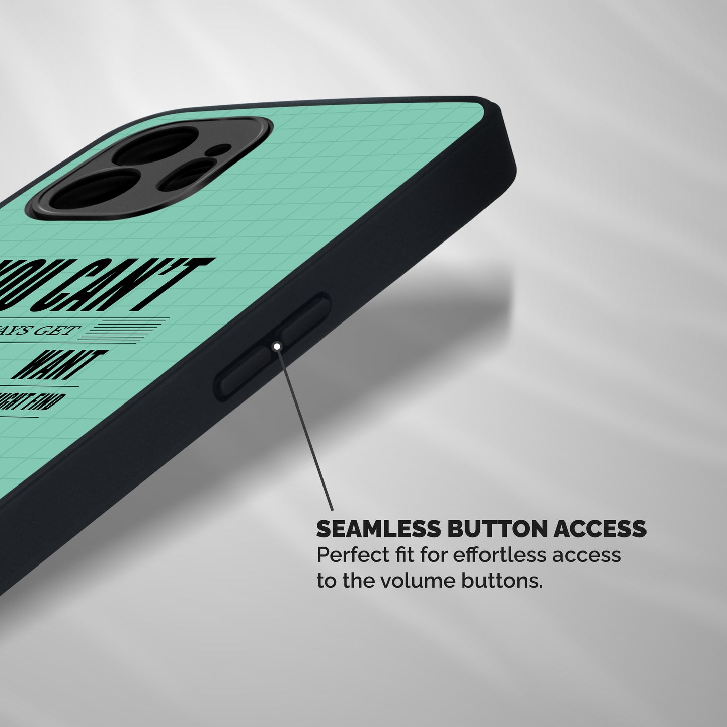 Cant Always Get Shockproof Hybrid Protection (Metal + TPU) Back Case Cover