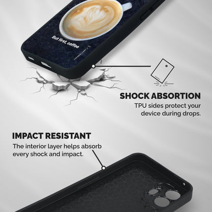Cappuccino Coffee Shockproof Hybrid Protection (Metal + TPU) Back Case Cover