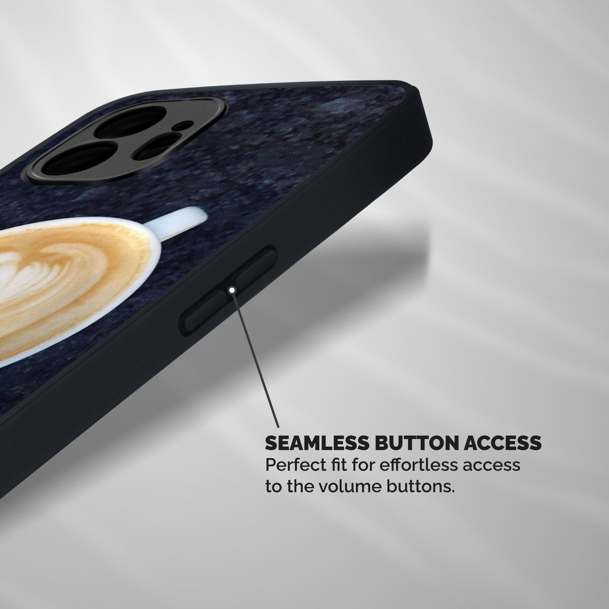 Cappuccino Coffee Shockproof Hybrid Protection (Metal + TPU) Back Case Cover