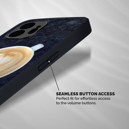 Cappuccino Coffee Shockproof Hybrid Protection (Metal + TPU) Back Case Cover