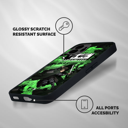captain Levi Stance Shockproof Hybrid Protection (Metal + TPU) Back Case Cover