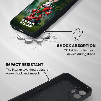 Carrot Killer Shockproof Hybrid Protection (Metal + TPU) Back Case Cover