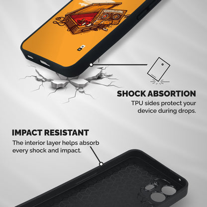 Casette Box Shockproof Hybrid Protection (Metal + TPU) Back Case Cover