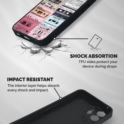 Casette Rolling Shockproof Hybrid Protection (Metal + TPU) Back Case Cover