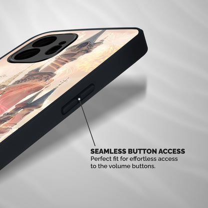 Castle Shockproof Hybrid Protection (Metal + TPU) Back Case Cover