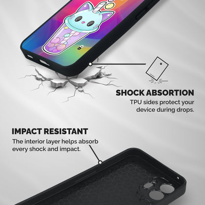 Cat Drink Shockproof Hybrid Protection (Metal + TPU) Back Case Cover