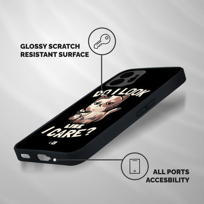 Cat Look Like Care Shockproof Hybrid Protection (Metal + TPU) Back Case Cover