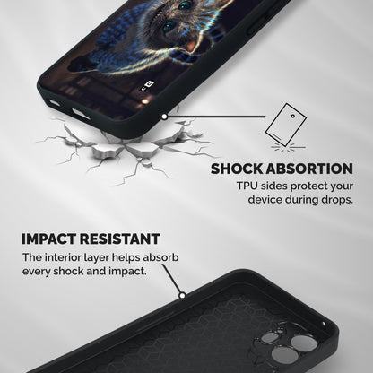 Cat Smile Shockproof Hybrid Protection (Metal + TPU) Back Case Cover