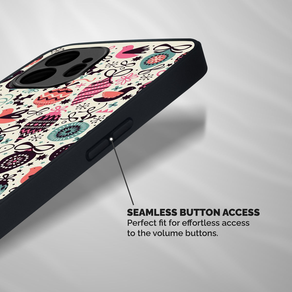 Celebration Pattern Shockproof Hybrid Protection (Metal + TPU) Back Case Cover