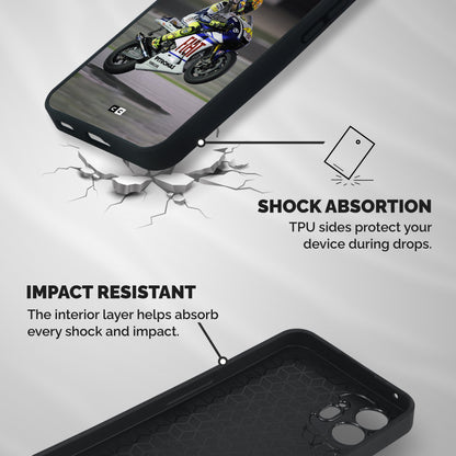 Champion Biker Shockproof Hybrid Protection (Metal + TPU) Back Case Cover